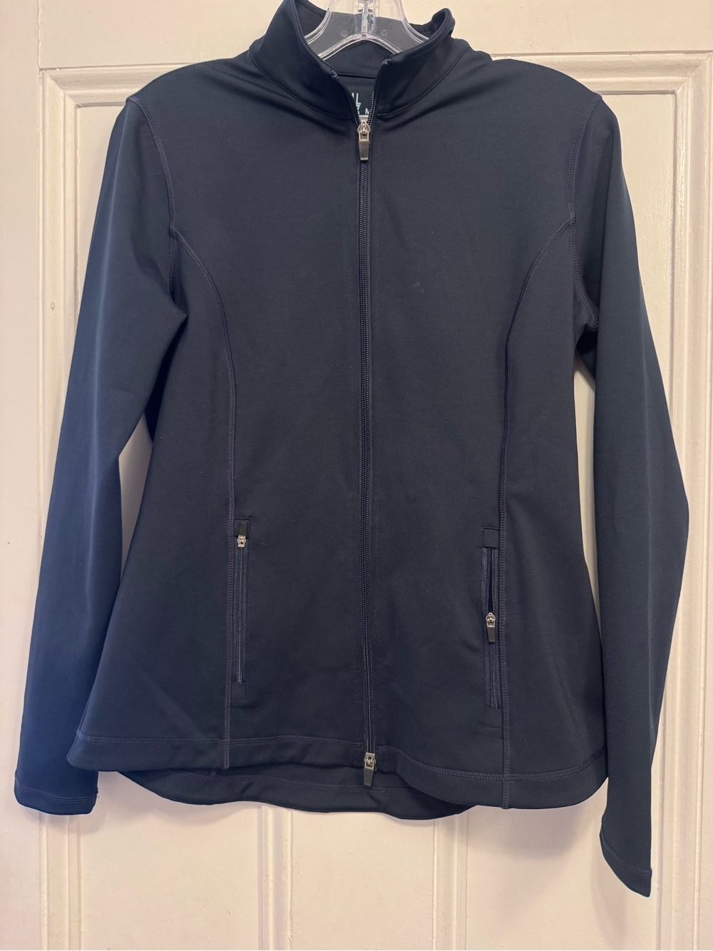 J. McLaughlin Black Full-Zip Utility Jacket